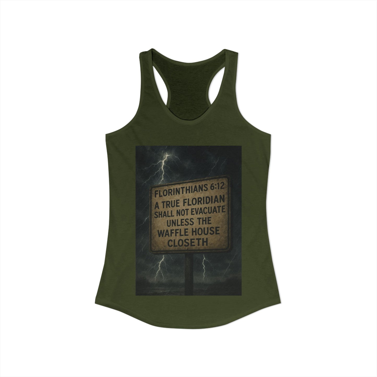 Florinthians 6:12 Women's Racerback Tank