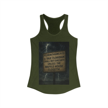 Florinthians 6:12 Women's Racerback Tank