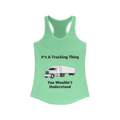 Trucking Thing Women's Racerback Tank