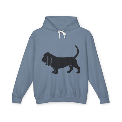 Basset Silhouette Unisex Lightweight Hoodie