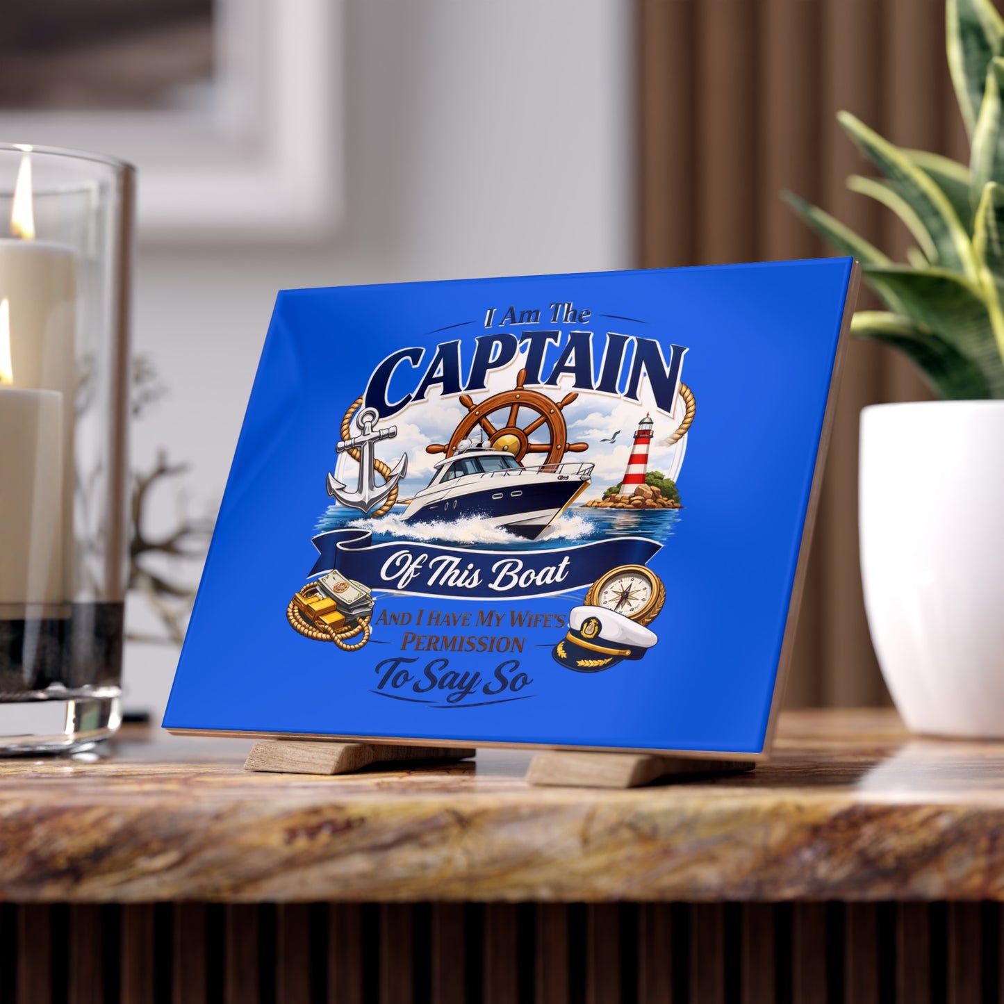 Captain Ceramic Photo Tile