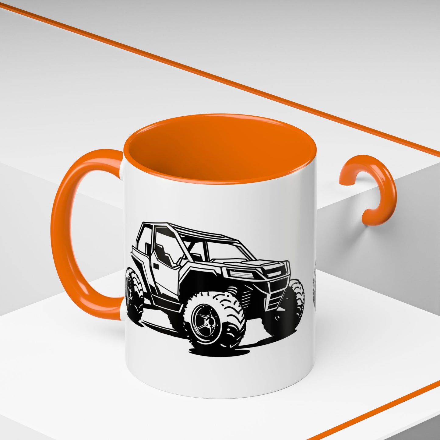 Off The Beaten Path Side By Side 2-Tone Coffee Mug