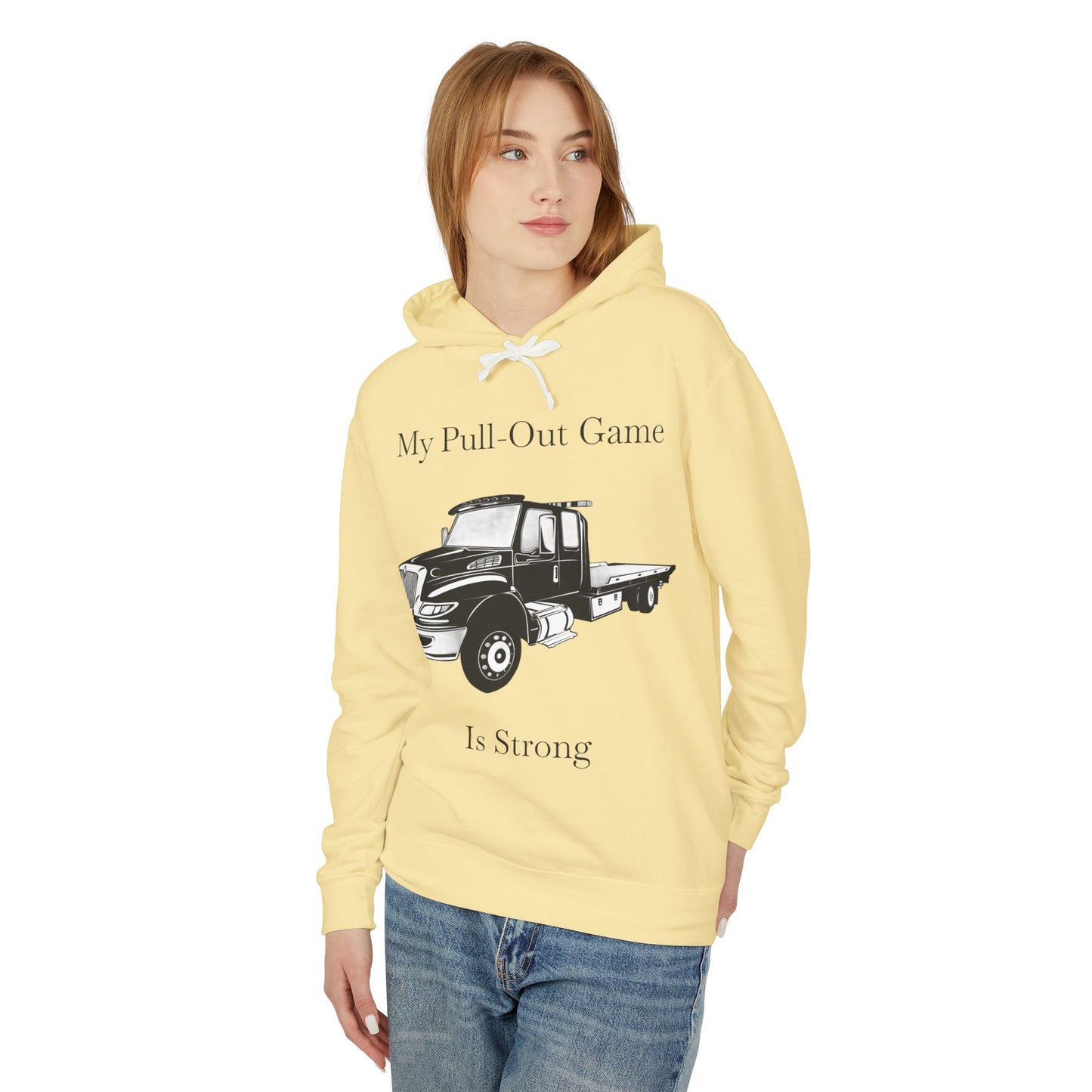 Pull Out Flatbed Tow Truck Unisex Lightweight Hoodie