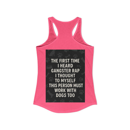 Gangster Rap Women's Racerback Tank