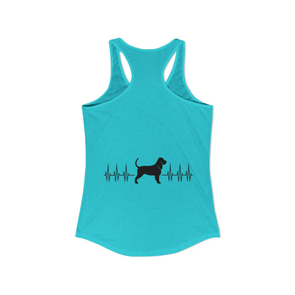 My Heart Beats For Bloodhounds Women's Racerback Tank