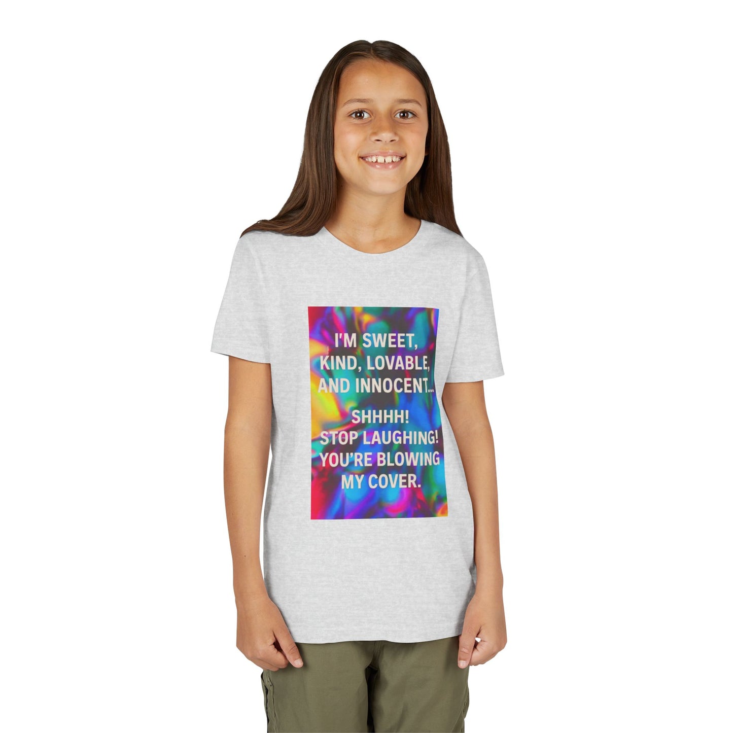 Blowing My Cover Youth Unisex Short Sleeve Crewneck Tee