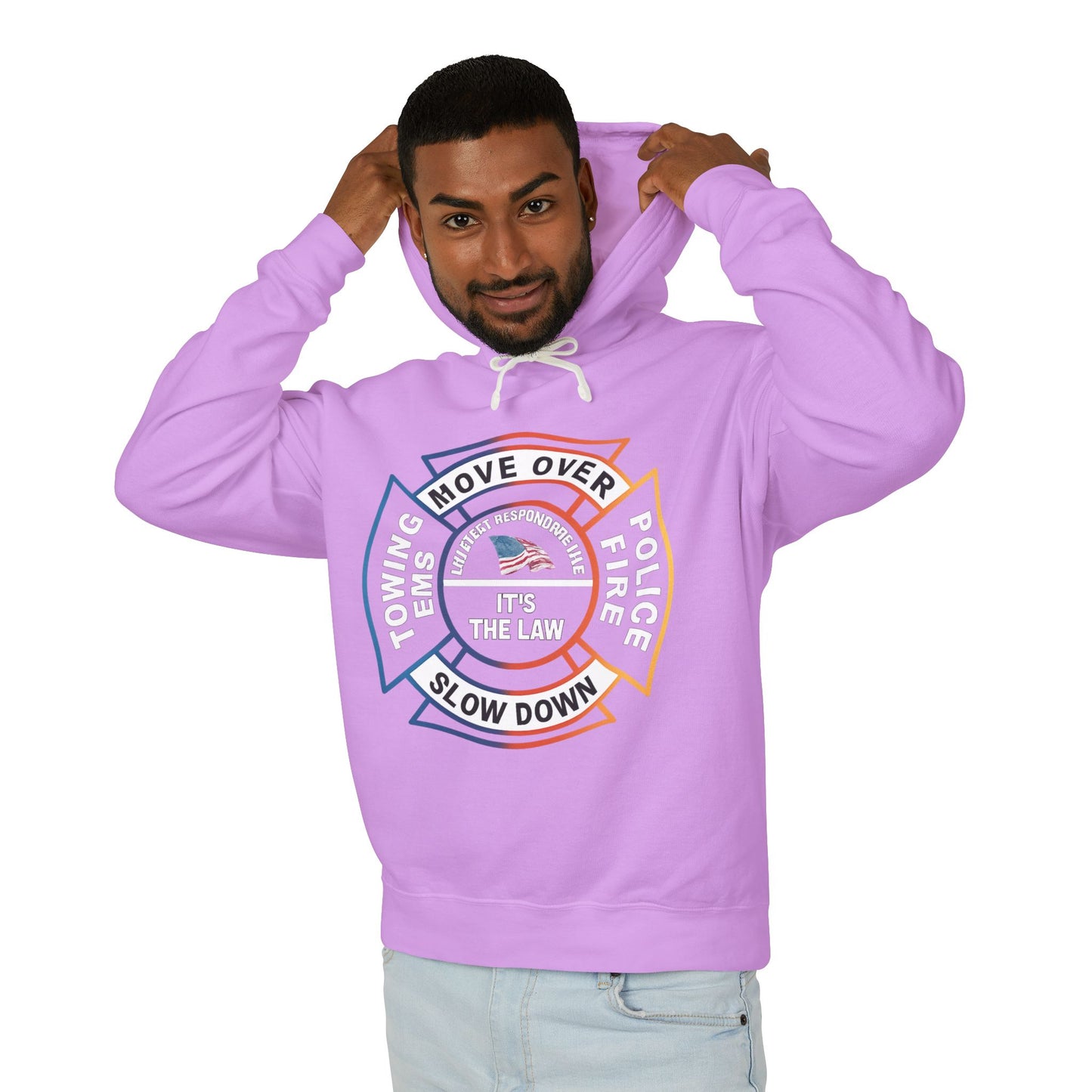 Let First Responders Live Unisex Lightweight Hoodie