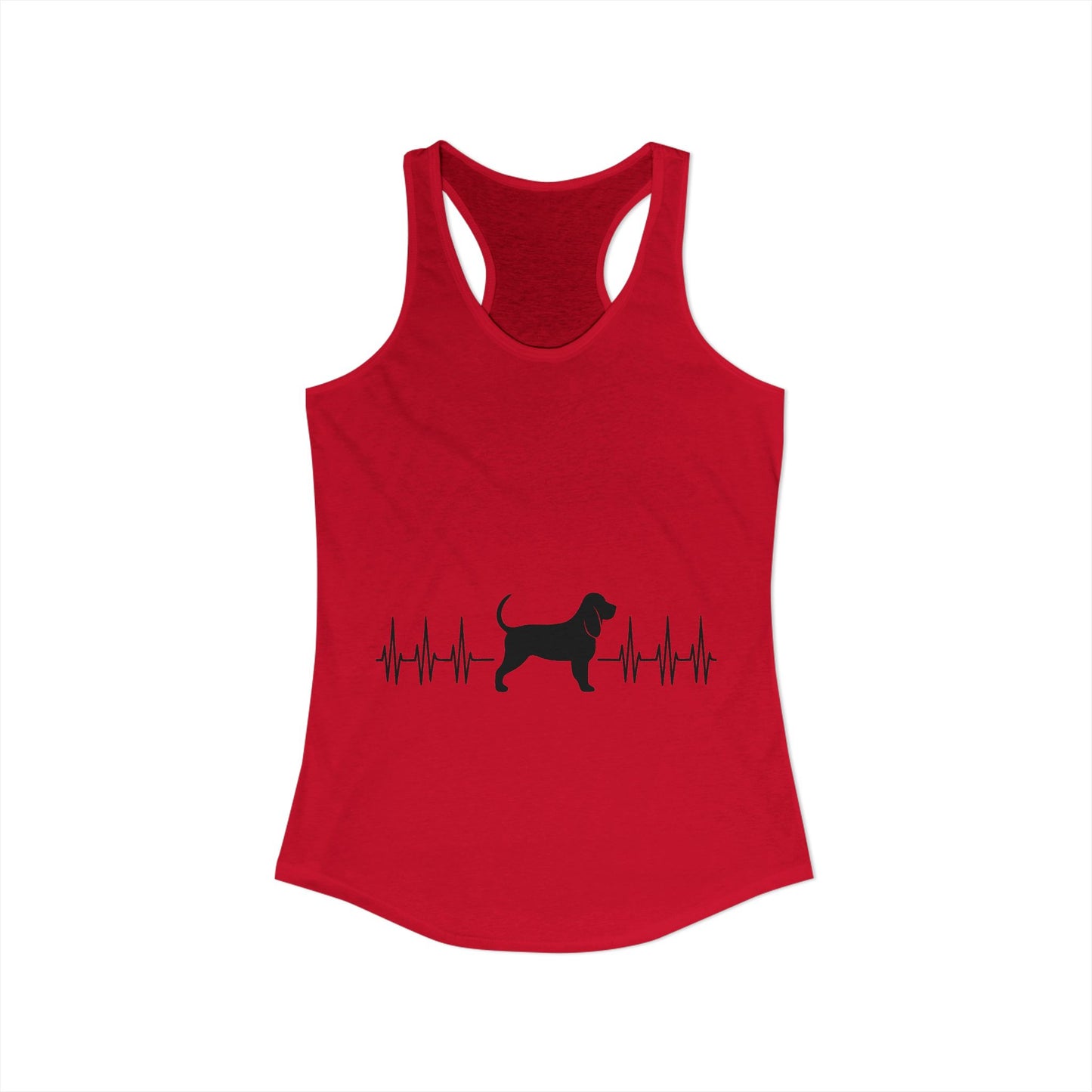 My Heart Beats For Bloodhounds Women's Racerback Tank
