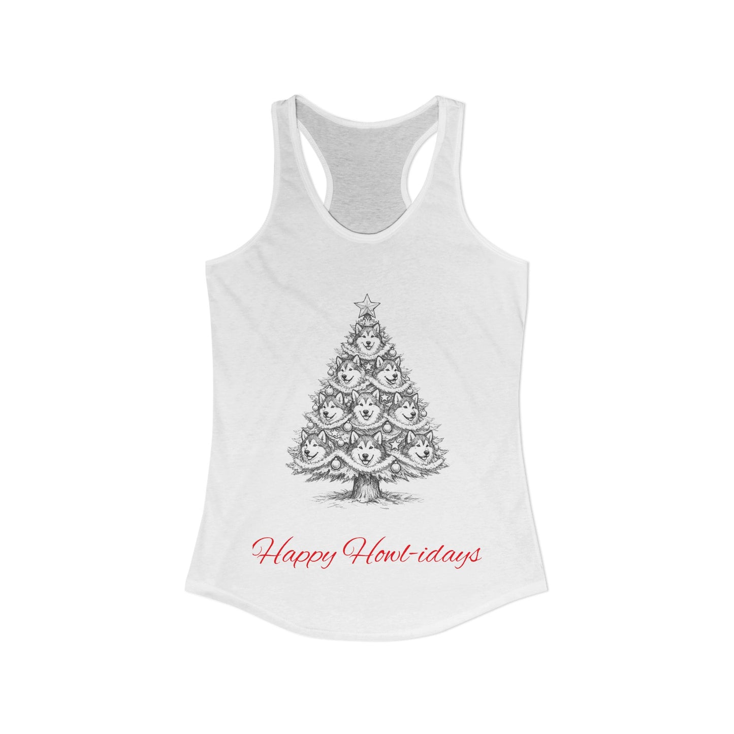 Happy Howl-idays Women's Racerback Tank