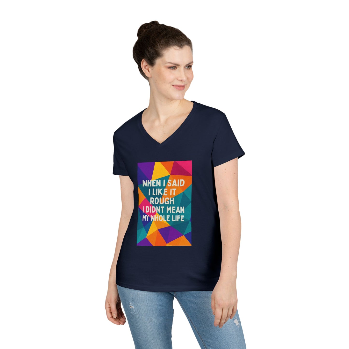 Like It Rough Women's V-Neck T-Shirt