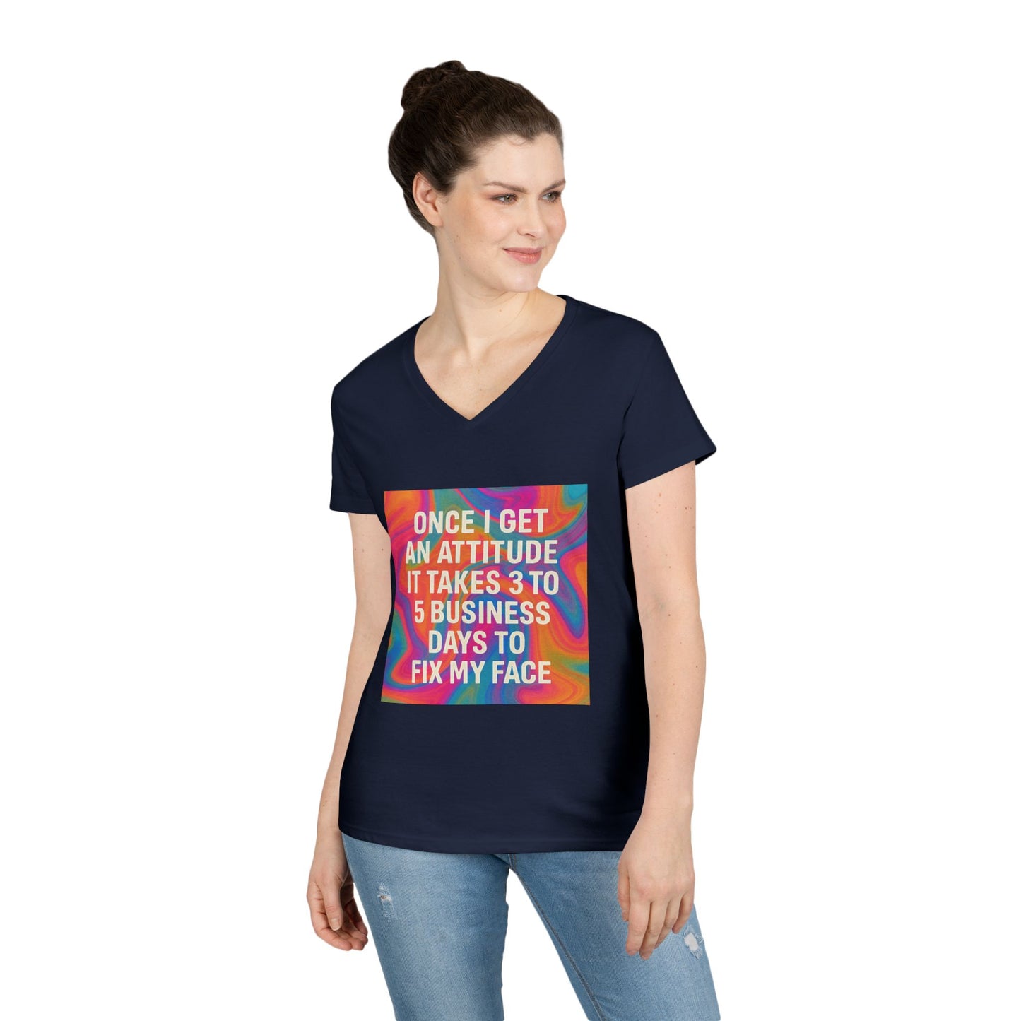Fix My Face Women's V-Neck T-Shirt