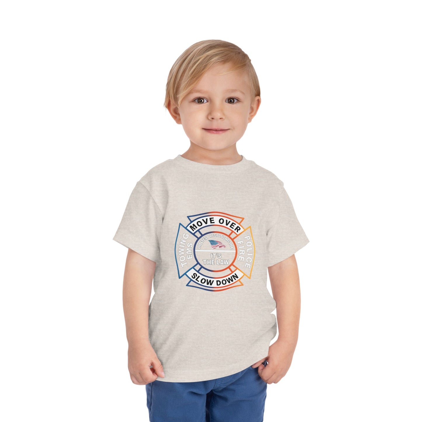Let First Responders Live Toddler Unisex Short Sleeve Crewneck Tee