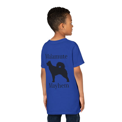 Malamute Mayhem Youth Unisex Short Sleeve Crewneck Tee