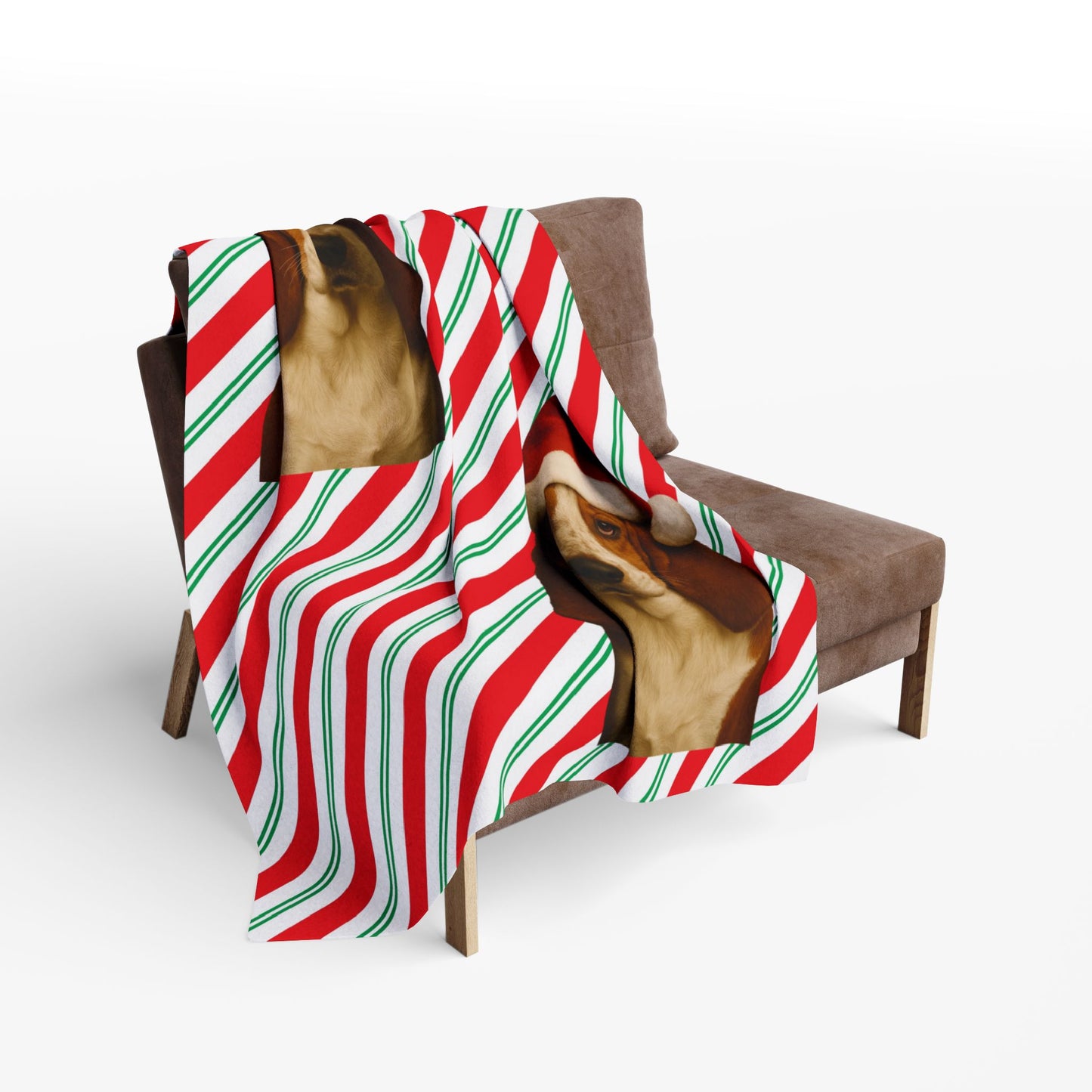 Santa Paws Basset Arctic Fleece Blanket