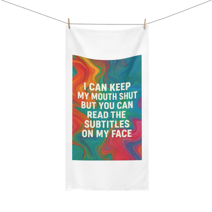 Subtitles Mink-Cotton  Beach Towel
