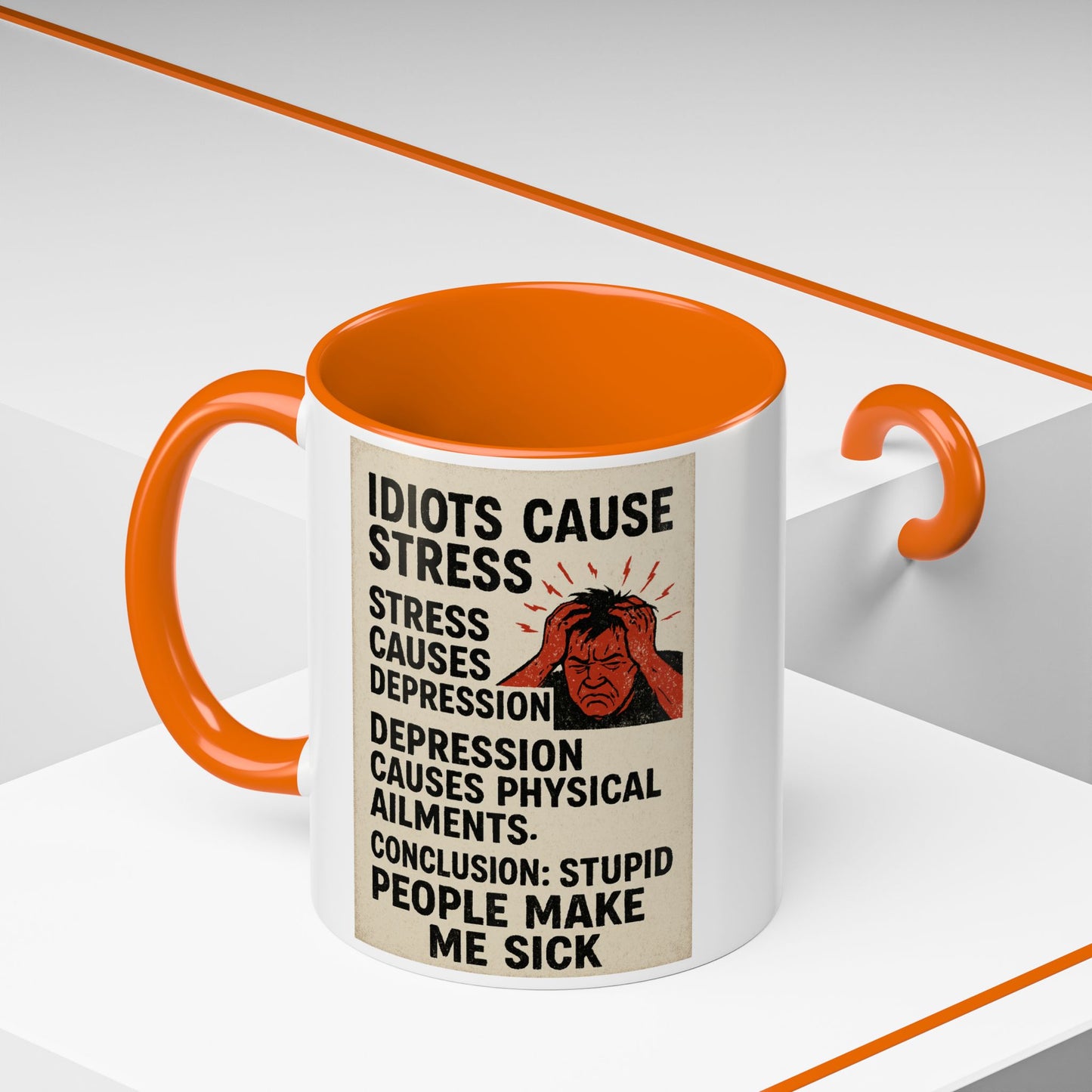 Stupid People 2-Tone Coffee Mug