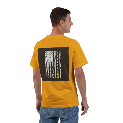Thin Yellow Line Men's Short-Sleeve Crewneck Tee