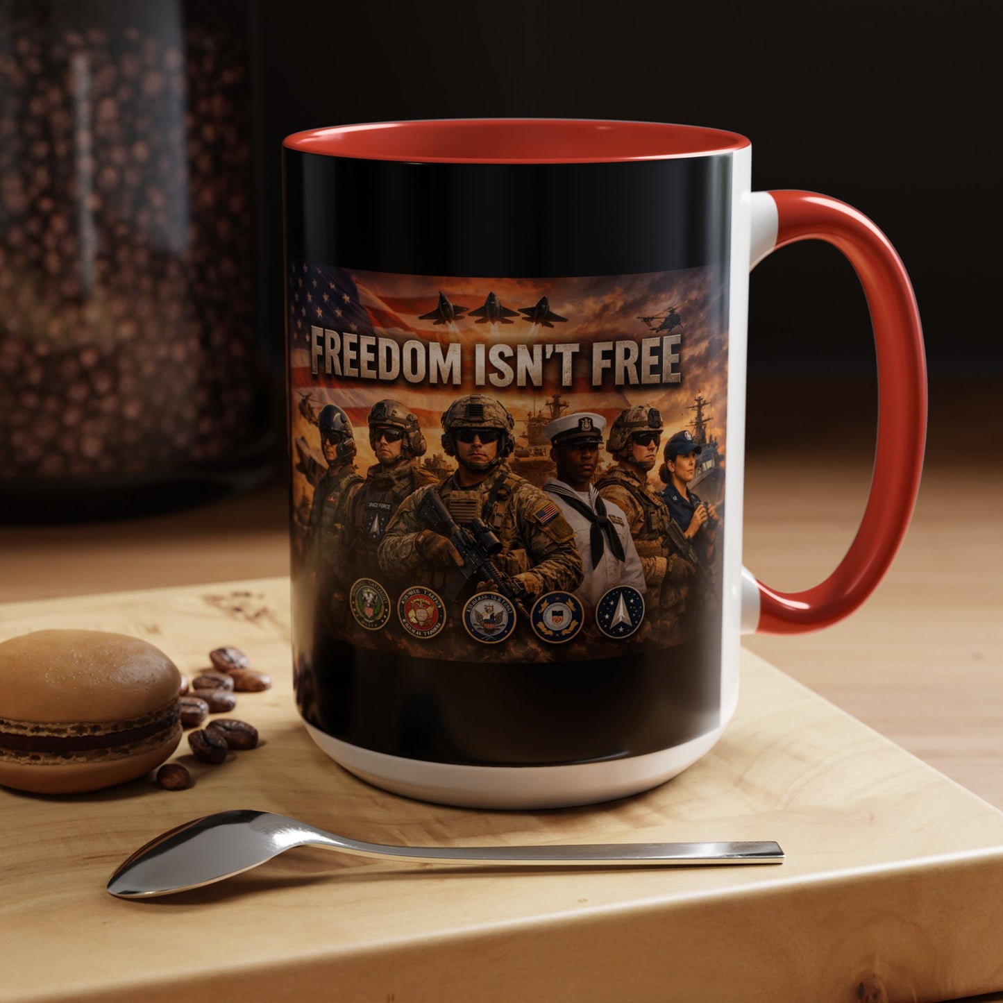 Freedom Isn't Free 2-Tone Coffee Mug