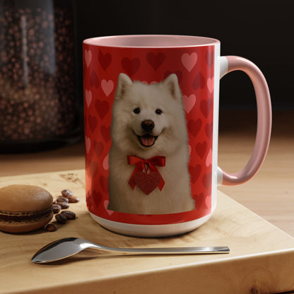 Cupid's Companion Samoyed 2-Tone Coffee Mug
