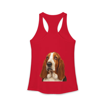 Basset Head Women's Racerback Tank