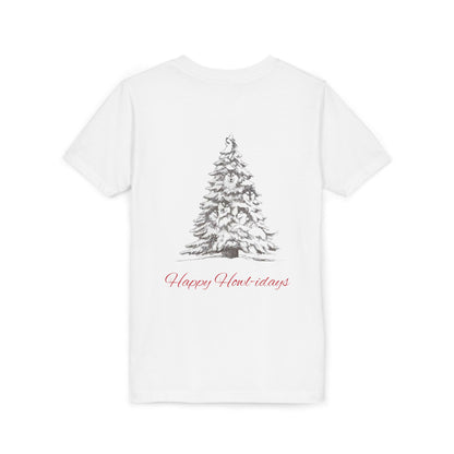 Happy Howl-idays Youth Unisex Short Sleeve Crewneck Tee