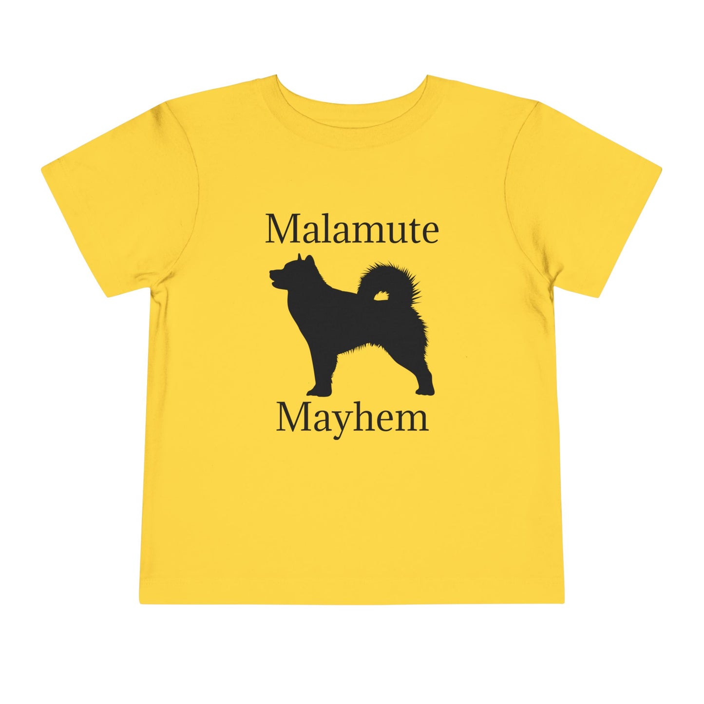 Malamute Mayhem Toddler Unisex Short Sleeve Crewneck Tee