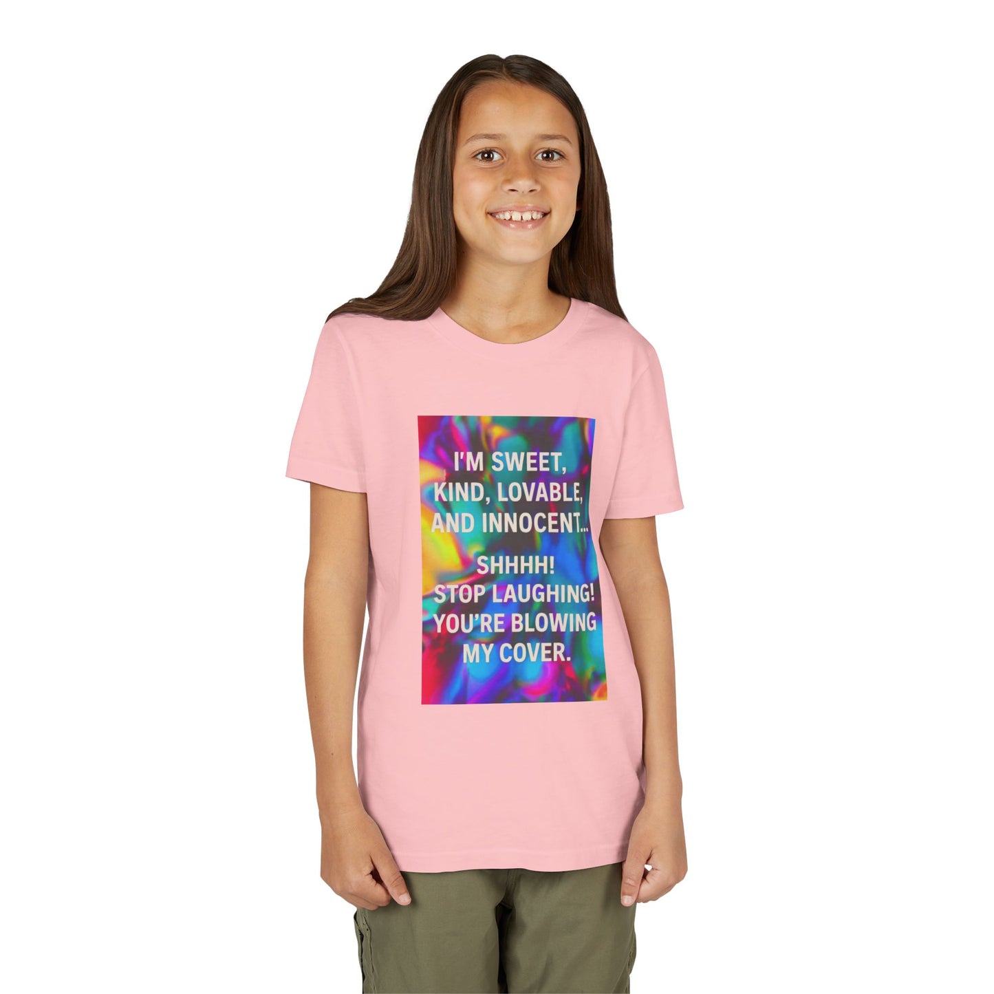 Blowing My Cover Youth Unisex Short Sleeve Crewneck Tee