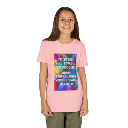 Blowing My Cover Youth Unisex Short Sleeve Crewneck Tee