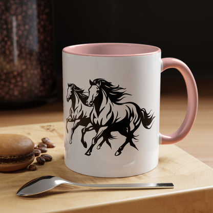 Horsin' Around 2-Tone Coffee Mug