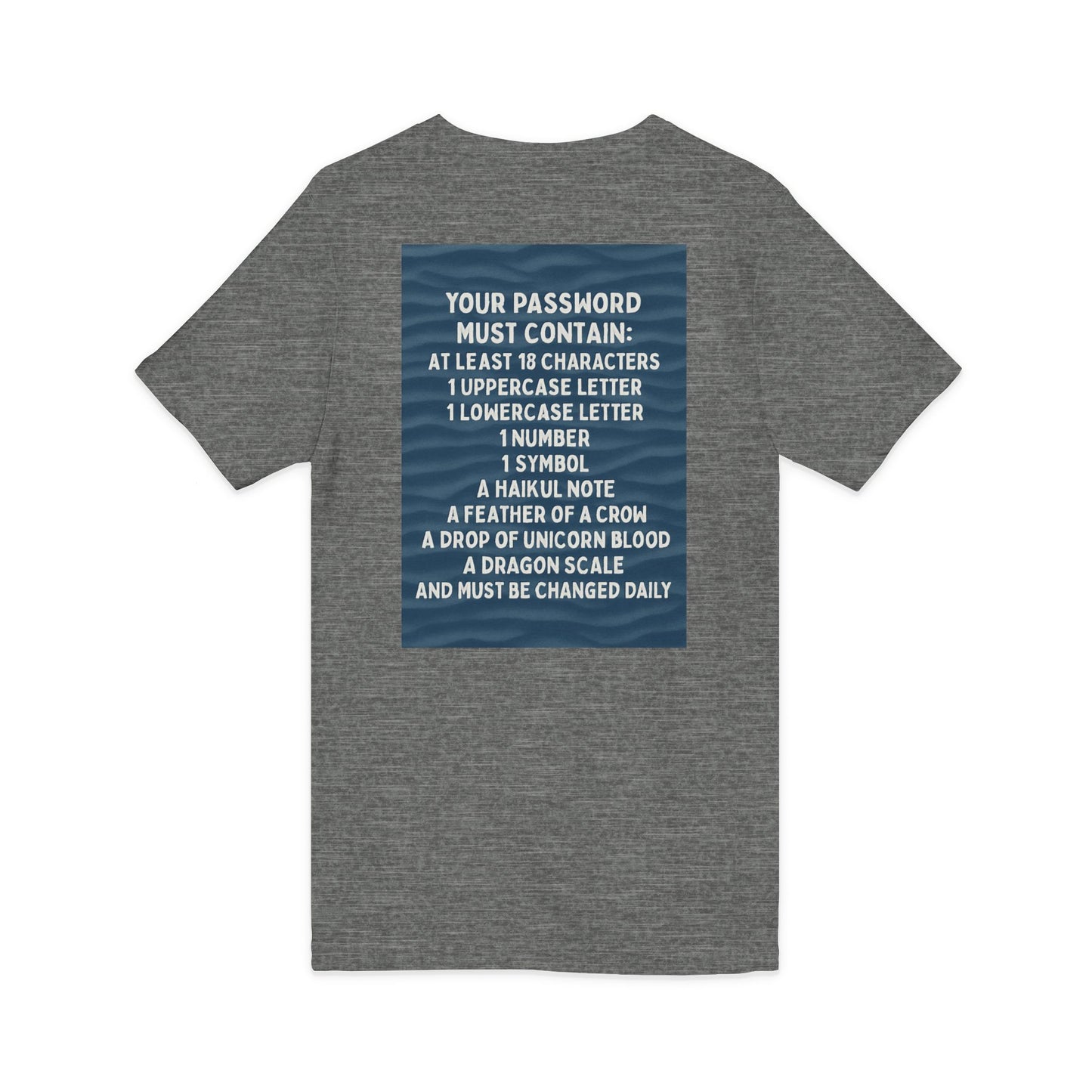Password Unisex Short Sleeve V-Neck Tee