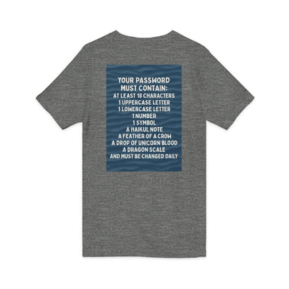Password Unisex Short Sleeve V-Neck Tee