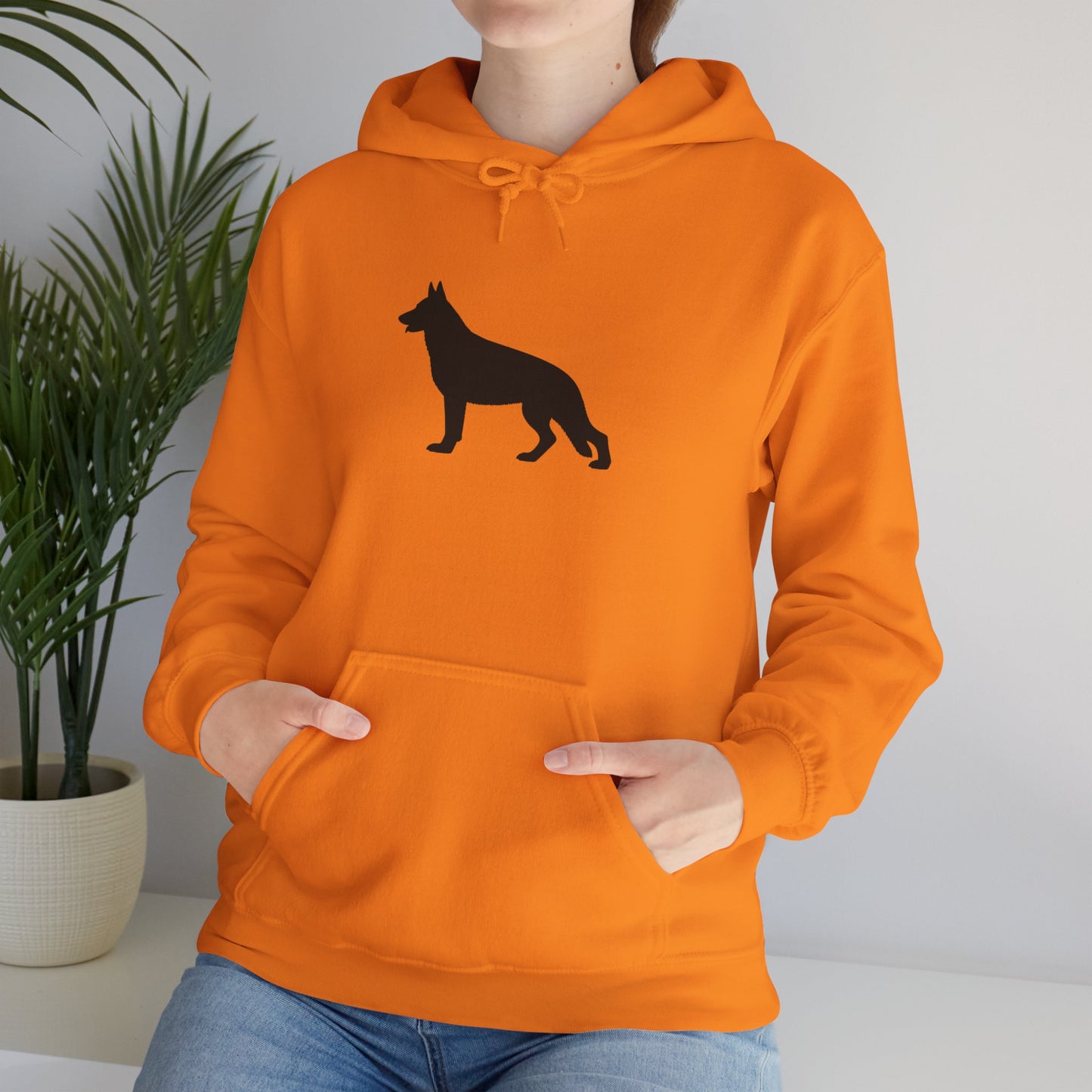 German Shepherd Silhouette Unisex Hoodie