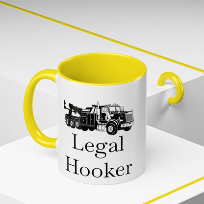Legal H**ker Heavy Tow Truck 2-Tone Coffee Mug