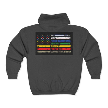 First Responder Unisex Full Zip Hoodie