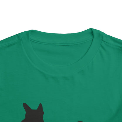Basenji Silhouette Toddler Unisex Short Sleeve Crewneck Tee