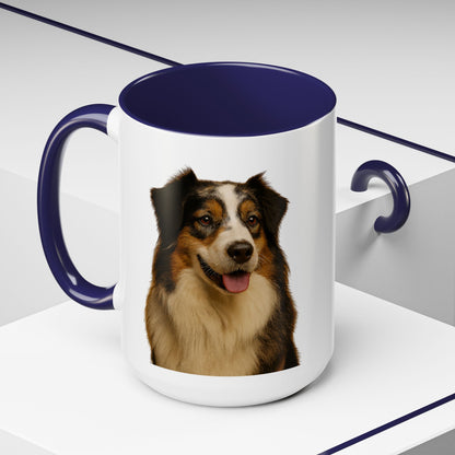 Aussie Head 2-Tone Coffee Mug