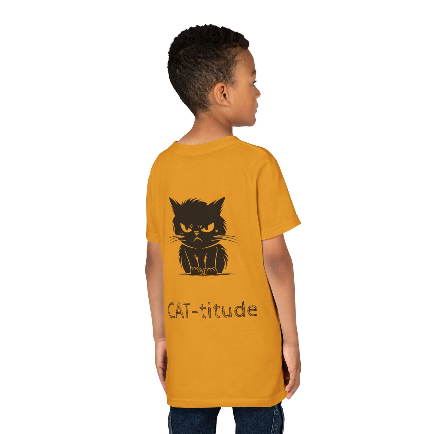 CAT-titude Youth Unisex Short Sleeve Crewneck Tee