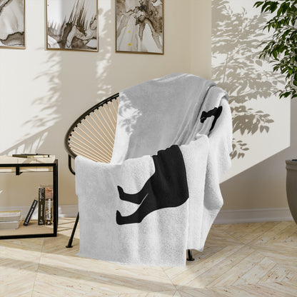Bloodhound Silhouette Velveteen Microfiber Blanket
