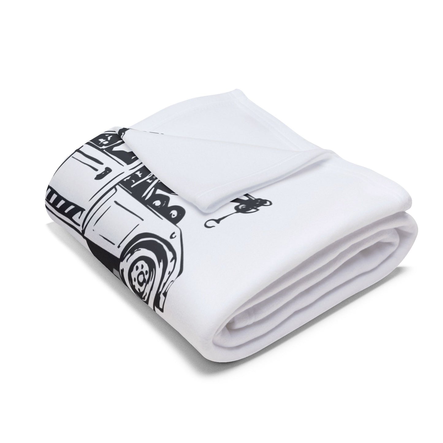 Wheel Lift Tow Truck Arctic Fleece Blanket