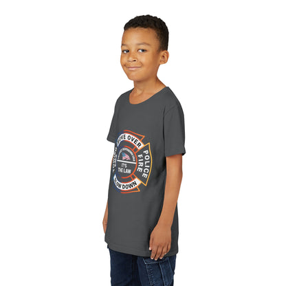 Let First Responders Live Youth Unisex Short Sleeve Crewneck Tee
