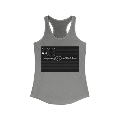 Thin White Line Women's Racerback Tank