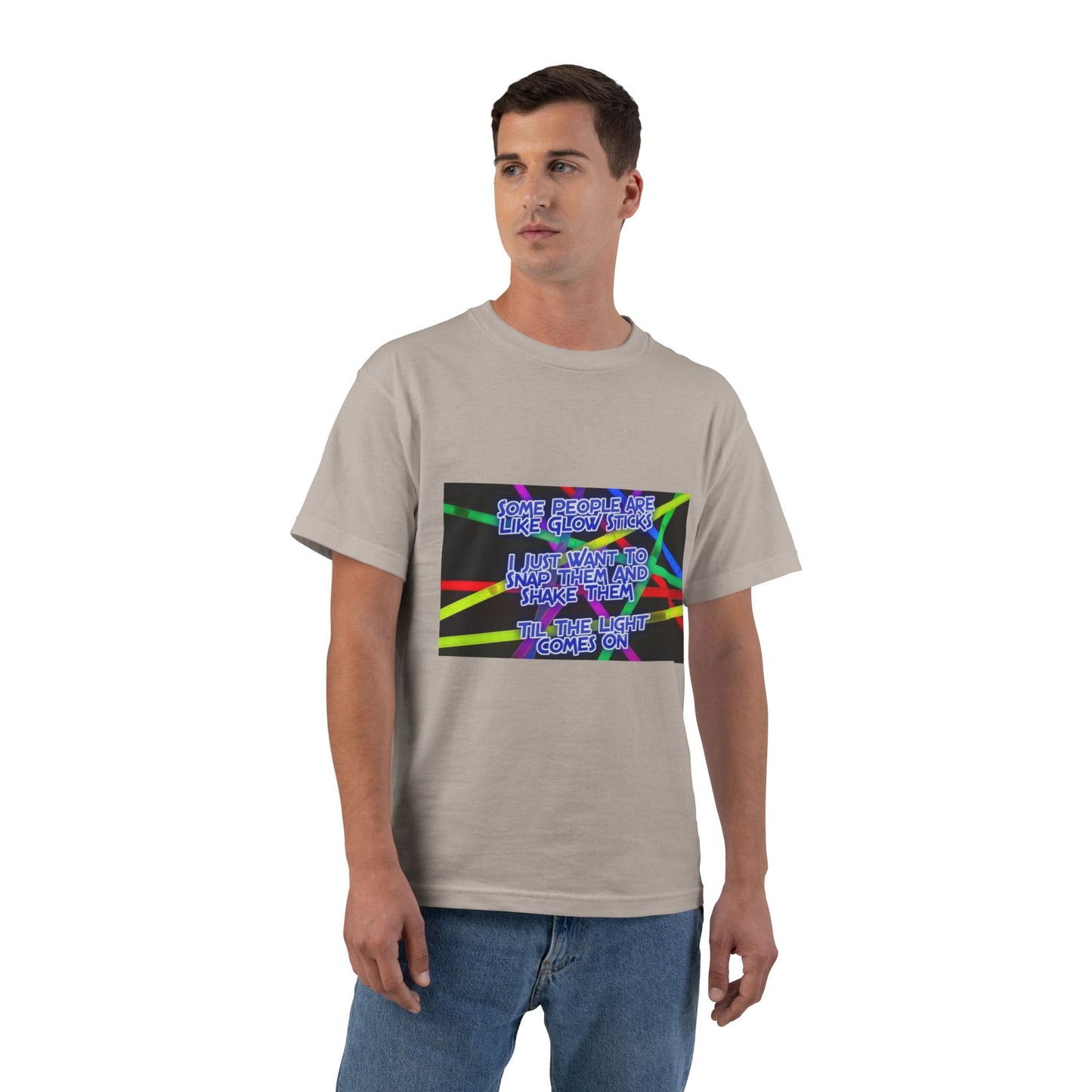 Glow Sticks Men's Short-Sleeve Crewneck Tee