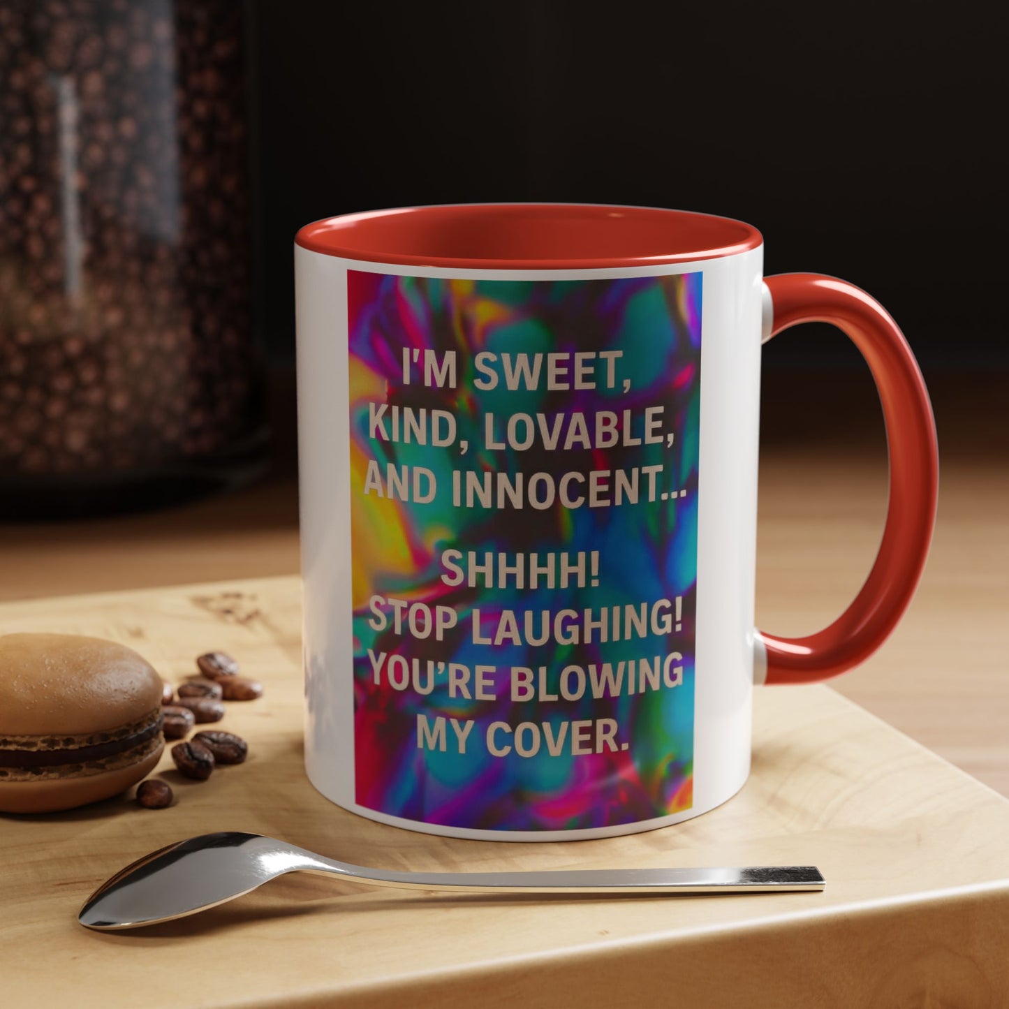Blowing My Cover 2-Tone Coffee Mug
