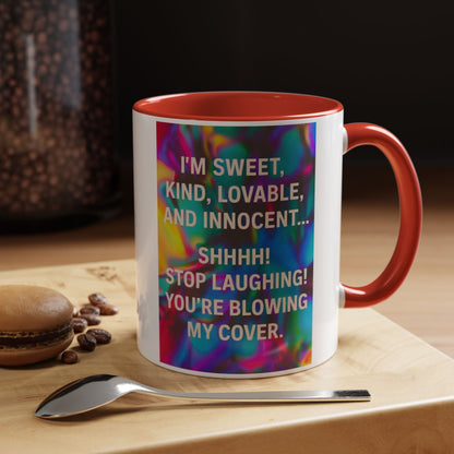 Blowing My Cover 2-Tone Coffee Mug