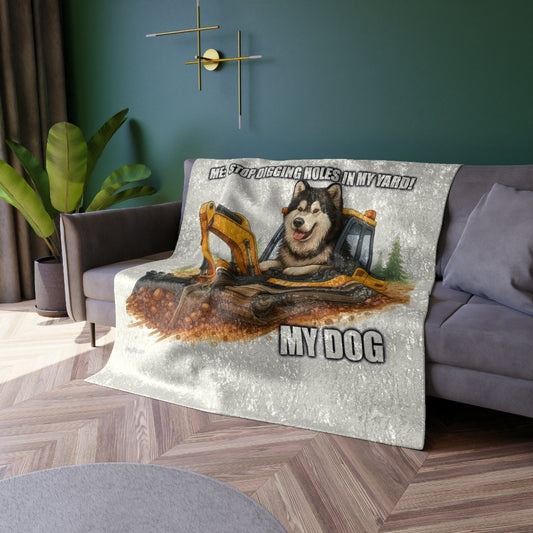 Digmaster 2000 Crushed Velvet Blanket
