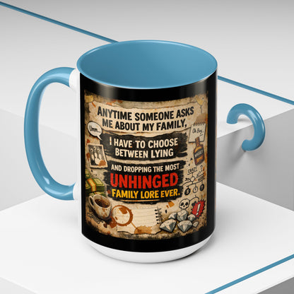 Unhinged Family 2-Tone Coffee Mug