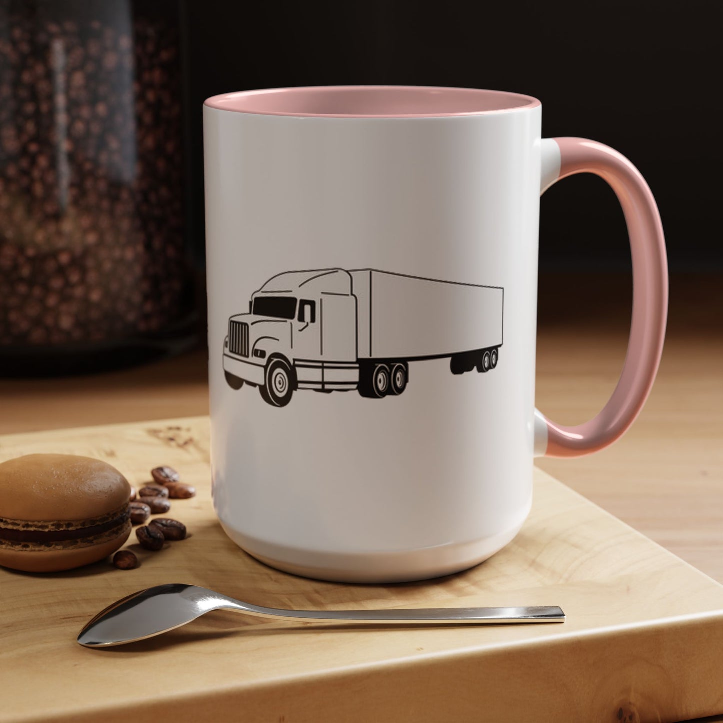 Semi Truck 2-Tone Coffee Mug