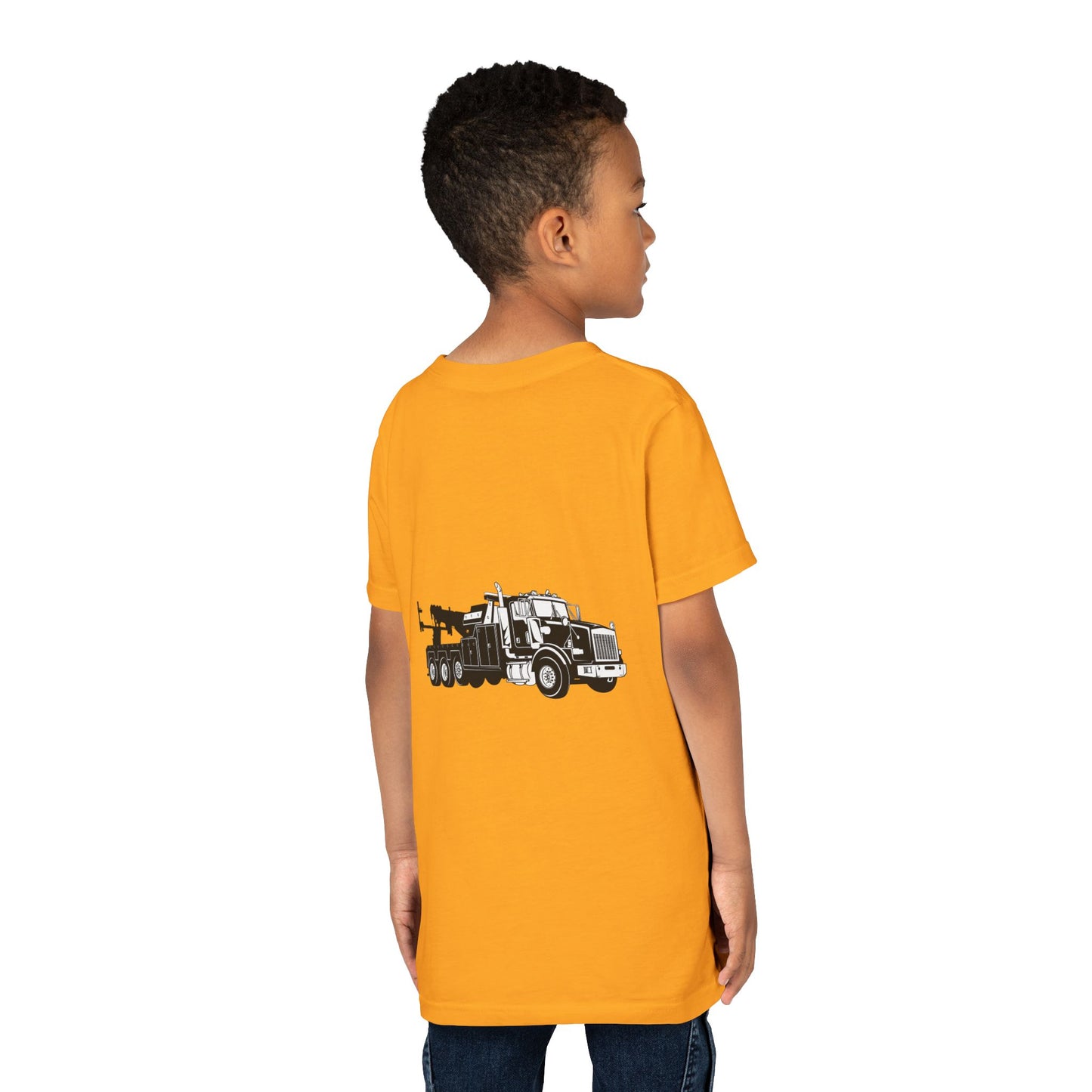 Heavy Tow Truck Youth Unisex Short Sleeve Crewneck Tee