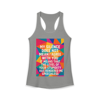 Speechless Women's Racerback Tank