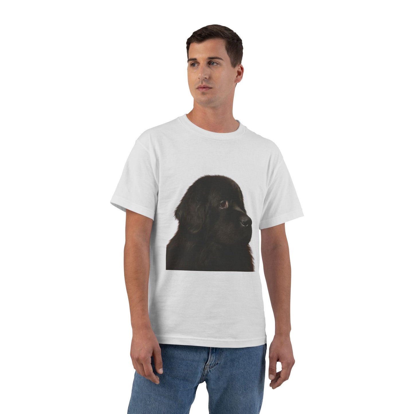 Newfie Head Men's Short-Sleeve Crewneck Tee